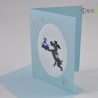 Gestickte Kindergeburtstagskarte zum 2. Geburtstag