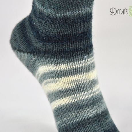 Gestrickte Socken ACTIVE schwarz-weiß - Gr.36/37