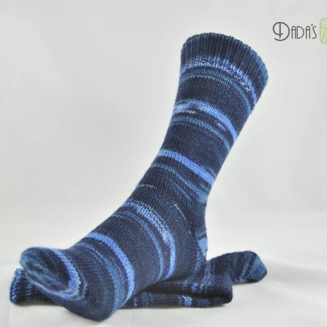 Gestrickte Socken REGIA DENIM ATLANTIS COLOR - Gr.ca 36/37