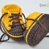 Babyschuhe/Babychucks gehäkelt Gr. ca 15