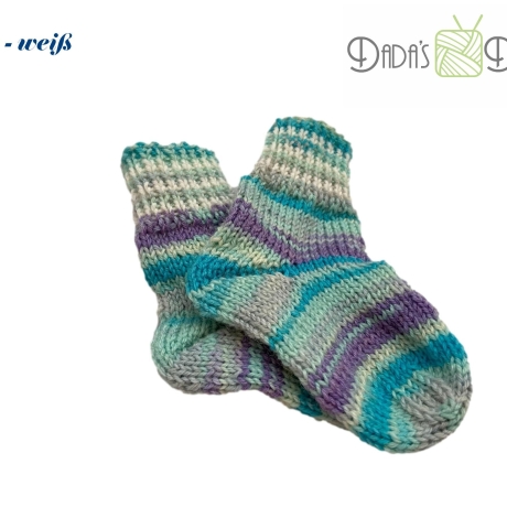 Gestrickte Babysocken - Gr. ca 17 /18