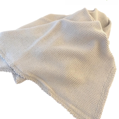 Babydecke gestrickt CASHMERE (mehrere Farben)