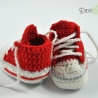 Babyschuhe/Babychucks gehäkelt  Gr. ca 13-14