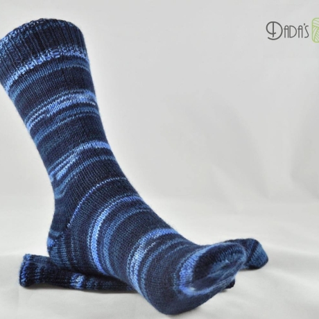 Gestrickte Socken REGIA DENIM ATLANTIS COLOR - Gr.ca 36/37