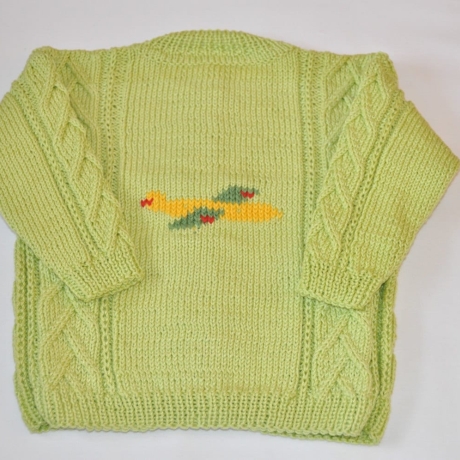 Kinderjacke NIKLAS gestrickt Gr. ca 74