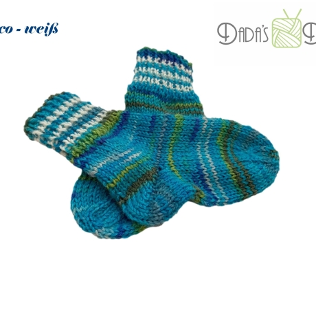 Gestrickte Babysocken - Gr. ca 17 /18