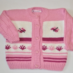 Kinderjacke ALINA gestrickt Gr. ca 74 - 80