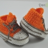 Babyschuhe/Babychucks gehäkelt  Gr. ca 13-14