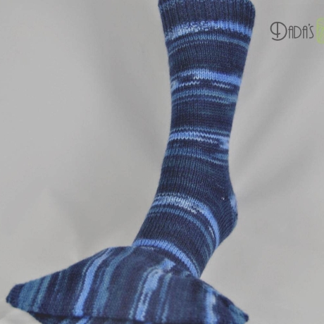 Gestrickte Socken REGIA DENIM ATLANTIS COLOR - Gr.ca 36/37
