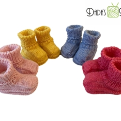 Babyschuhe gestrickt mehrere Farben - Gr. ca 14/15