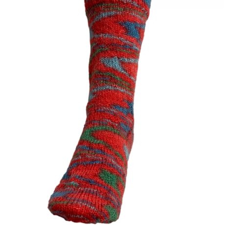Gestricke Socken REGIA WEEKEND COLOR COLA - Gr. ca 40/41
