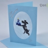 Gestickte Kindergeburtstagskarte zum 2. Geburtstag
