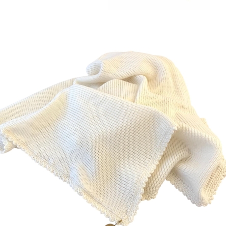 Babydecke gestrickt CASHMERE (mehrere Farben)