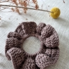 Handgemachtes gehäkeltes Scrunchie - Haargummi aus 100% Merinowolle