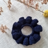 Handgemachtes gehäkeltes Scrunchie - Haargummi aus 100% Merinowolle