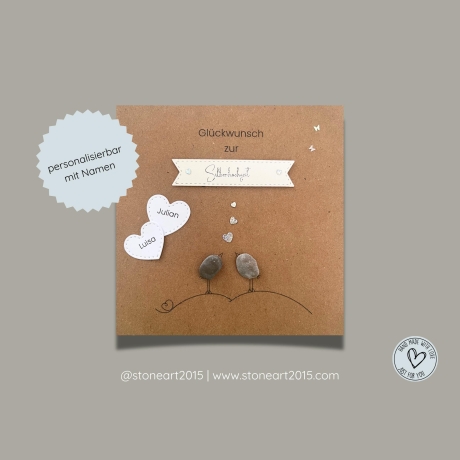 Hochzeitskarte Diamantene Hochzeit  60. Hochzeitstag handgemacht