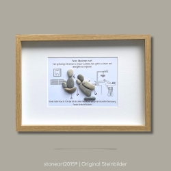 Steinbild Zahnarzt - Geschenk - Danke sagen - personalisierbar