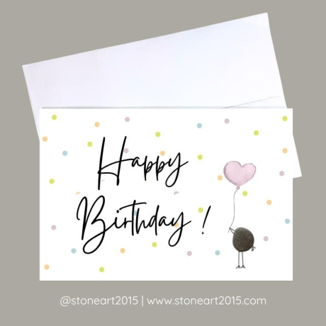 Geburtstagskarte Happy Birthday handgemacht