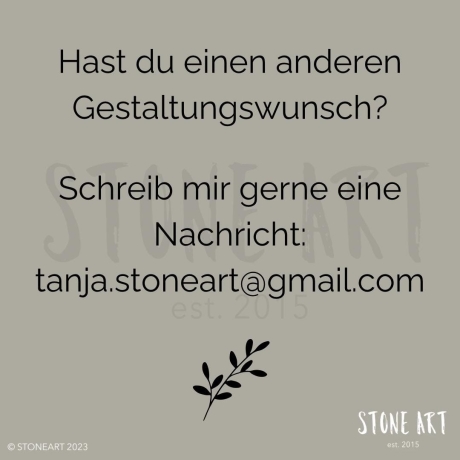 Steinbild Zahnarzt - Geschenk - Danke sagen - personalisierbar