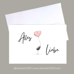 Geburtstagskarte Alles Liebe handgemacht