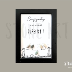 Steinbild Vögel • Einzigartig ist viel besser als perfekt 