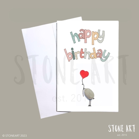 Geburtstagskarte Happy Birthday handgemacht