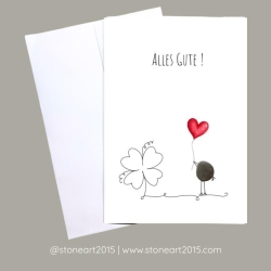 Geburtstagskarte Alles Gute handgemacht