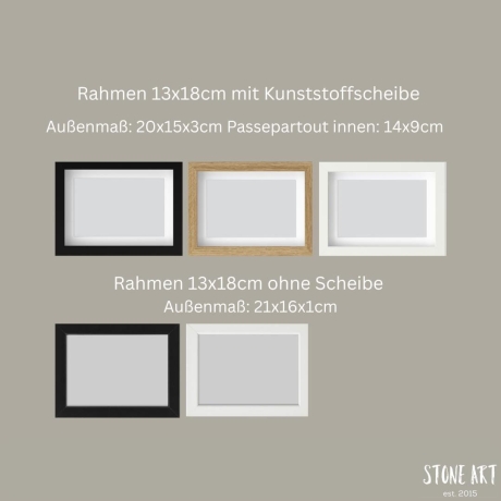 Geschenk Diamantene Hochzeit • Steinbild Paar - 60. Hochzeitstag 