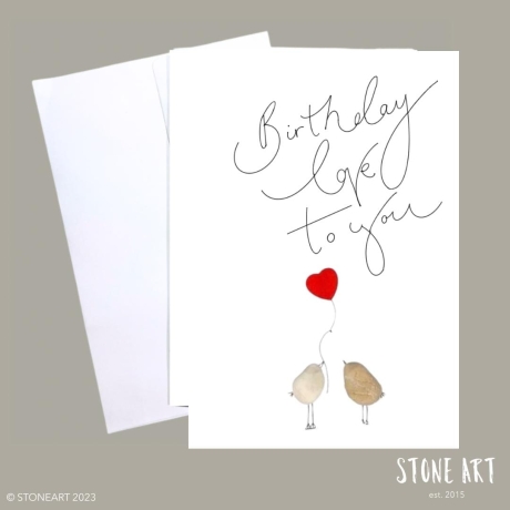 Geburtstagskarte Birthday love handgemacht