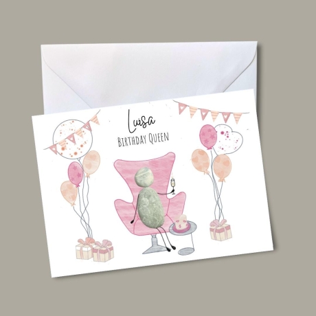 Geburtstagskarte Birthday Queen handgemacht