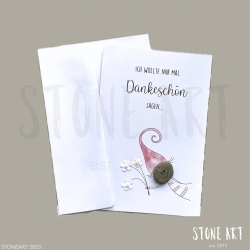 Danksagung Karte Dankeschön Steinbild - Karte 