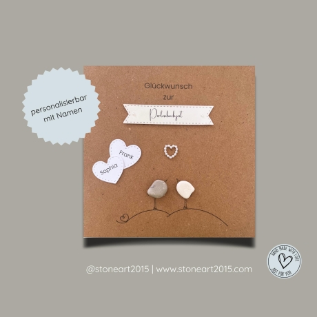 Hochzeitskarte Diamantene Hochzeit  60. Hochzeitstag handgemacht