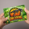 5 Einladungskarten Dinosaurier inkl. 5 transparenten Briefumschl.