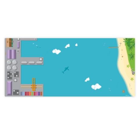 Spielfolie für TROFAST Regal Hafen (Möbel NICHT INKLUSIVE)