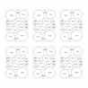 136 Wandtattoo Punkte-Set schwarz - 96 Stück - Babyzimmer