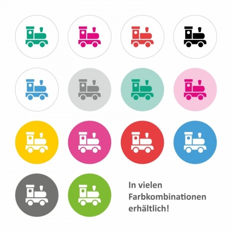 Möbelaufkleber Ordnungssticker für Spielzeug PINK/ WEISS