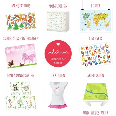 10 Klapp-Einladungskarten Splash Silber + 10 weiße Briefumschl