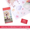 001 Wandtattoo Füchse auf Pilz Kinderzimmer Sticker Aufkleber
