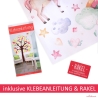 173 Wandtattoo Weltkarte mit Tieren - Kinderzimmer 960 x 660 mm