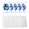 10 Einladungskarten Orca blau GLITZER inkl. 10 Briefumschläge