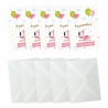 10 Einladungskarten Flamingo GLITZER inkl. 10 transp Briefumschl.