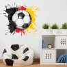 110 Wandtattoo Fussball Soccer spielen Deutschland Fahne Flagge
