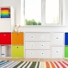Möbelaufkleber Ordnung für Spielzeug MINT/ WEISS Kinderzimmer