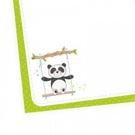A6 Notizblock Panda Schaukel grün - 50 Blatt to do