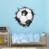 109 Wandtattoo Fussball Soccer spielen Ball zeichnung Aufkleber