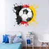 110 Wandtattoo Fussball Soccer spielen Deutschland Fahne Flagge
