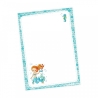 A6 Notizblock Meerjungfrau Seepferdchen blau - 50 Blatt
