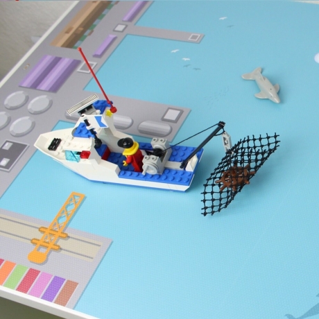Spielfolie/ Möbelfolie für IKEA TROFAST HOLZ Hafen Aufkleber