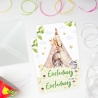 10 Einladungskarten Tipi Tierfreunde + 10 transp. Briefumschl.