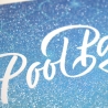 10 Einladungskarten Pool Party GLITZER inkl. 10 Briefumschlägen